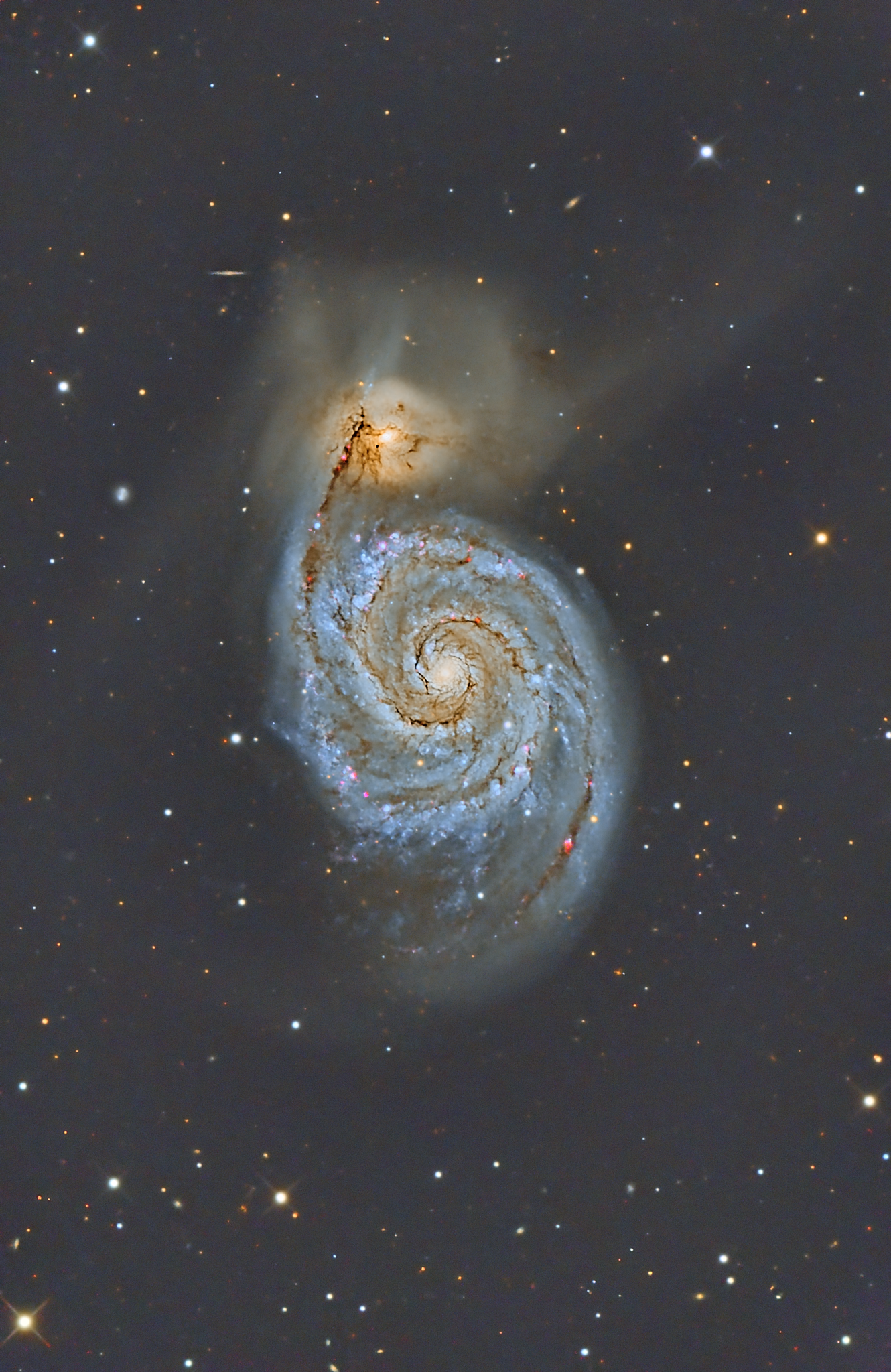 ＜☆特集☆＞～リモート天文台でM51銀河（子持ち銀河）♪～